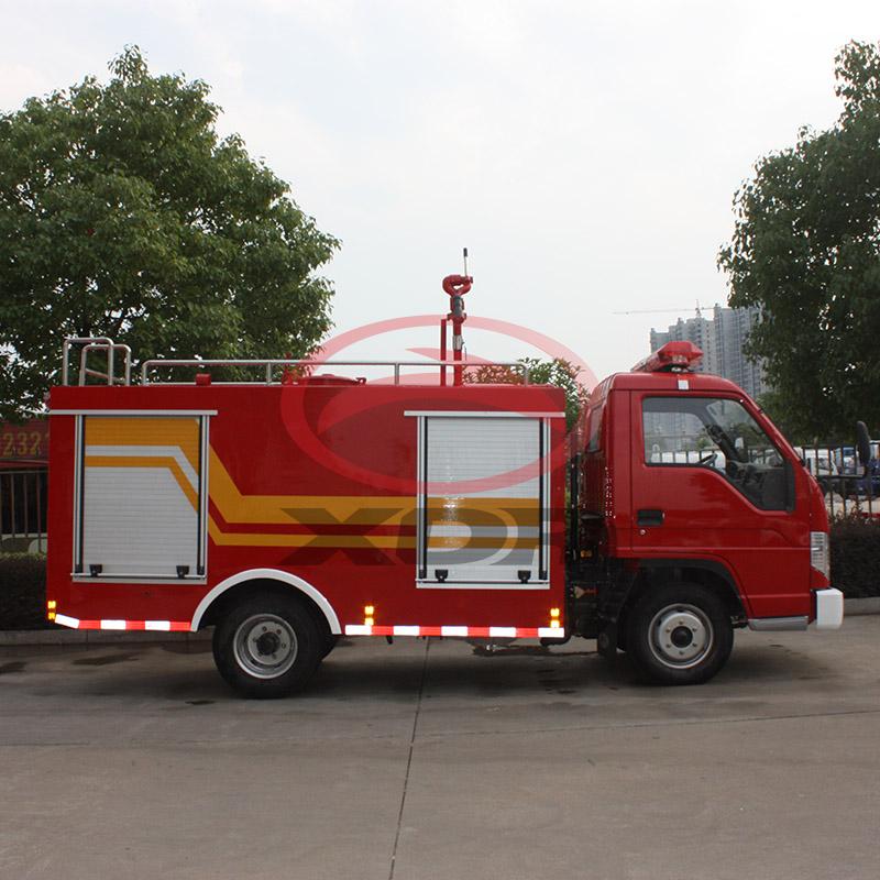 mini 1.5m3 fire fighting truck